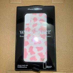 Wildflower Pink Cow-print iPhone X/Xs Case
